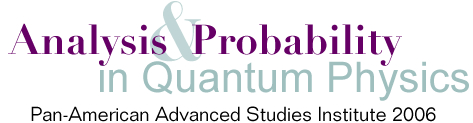 Picture of the title of the Institute: analysis & Probabillity in Quantum Physics